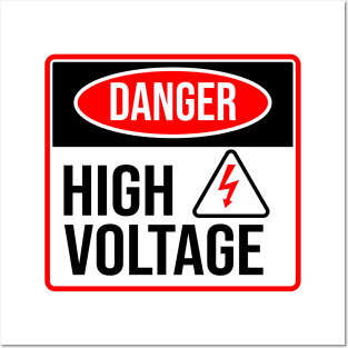 Danger High Voltage Posters and Art